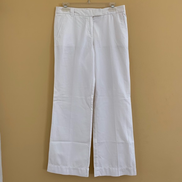 ⬇️ J.CREW Pants semi wide leg white size 2S - Picture 1 of 5